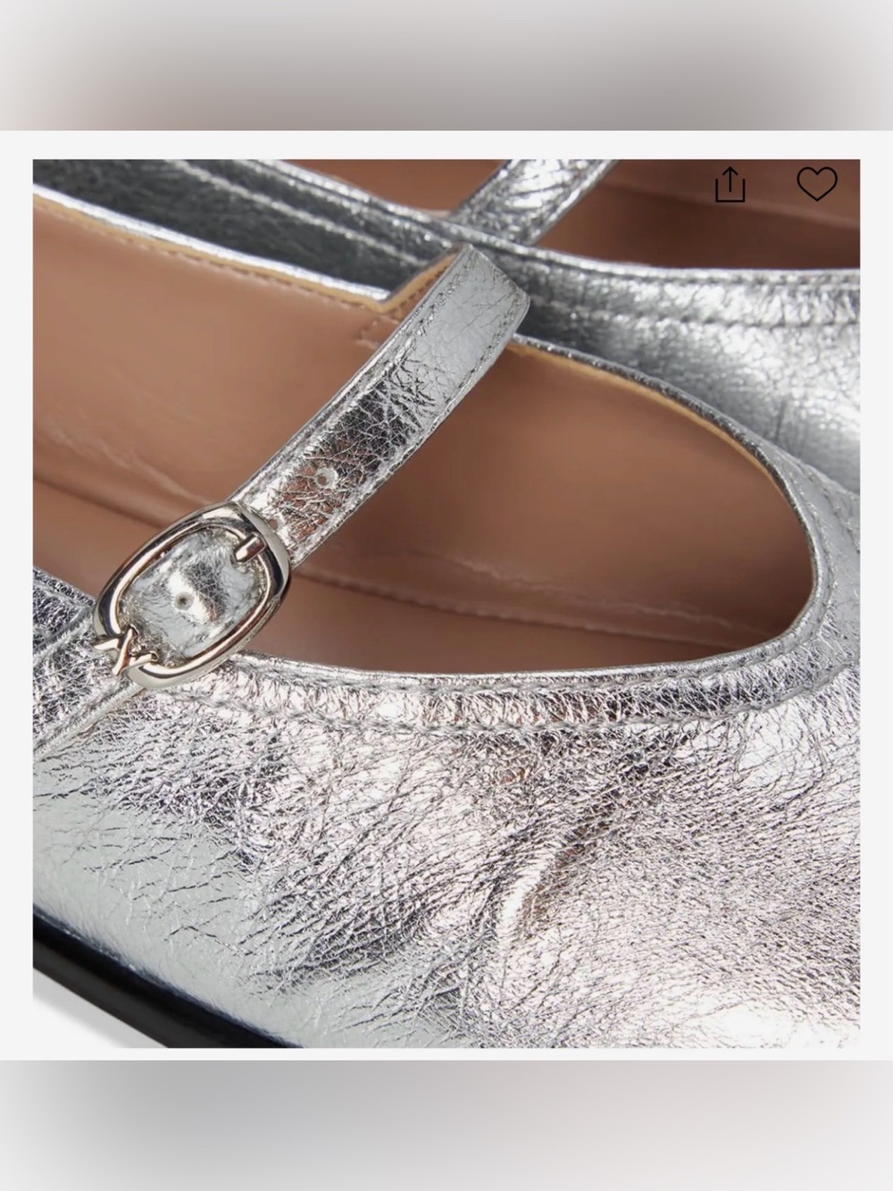 NORDSTROM MARY JONES NATURALIZER SHOES SILVER COLOR SIZE 7.5 NEW - Picture 10 of 15